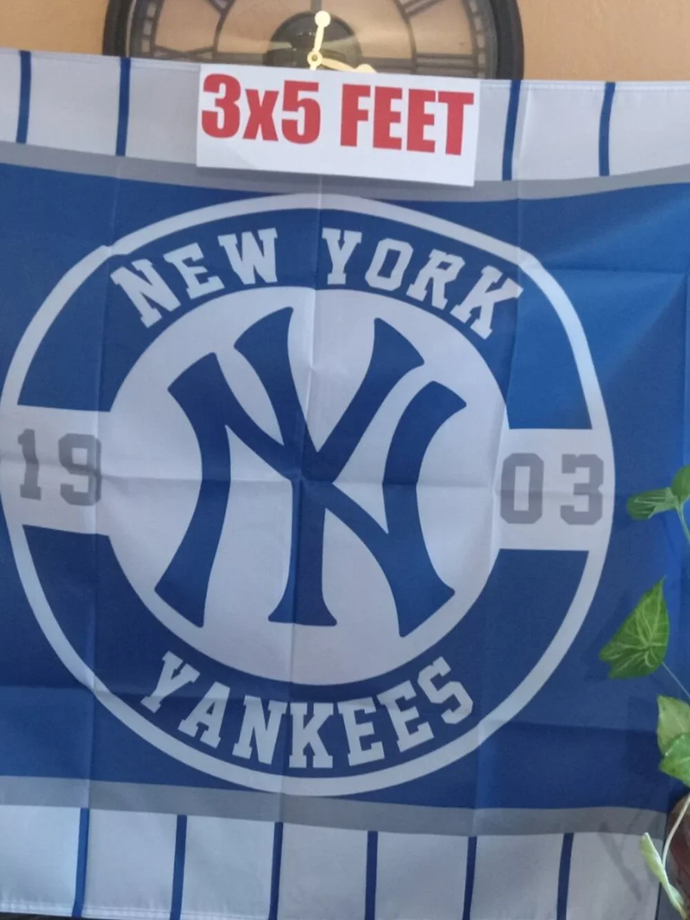New York Yankees Circle & Pinstripes 3x5 MLB Flag